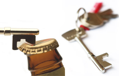 Unbranded Key Shaped Bottle Opener Keyring