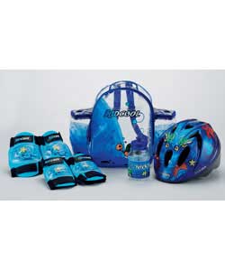 Translucent fun pack with adjustable shoulder straps and side pockets.Size (H)27, (W)14, (D)34cm.Con