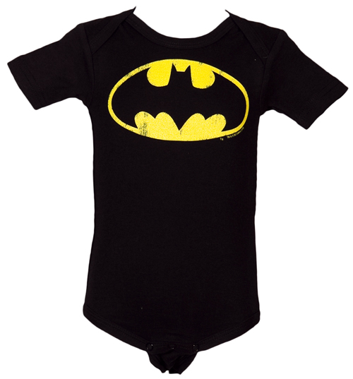 Unbranded Kids Batman Logo Babygrow