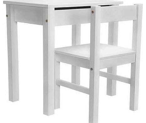 Unbranded Kids Scandinavia Desk and Chair - White