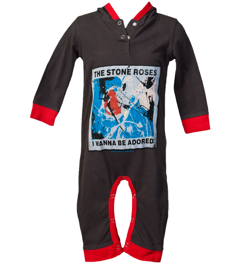 Unbranded Kids Stone Roses Wanna Be Adored Romper Suit