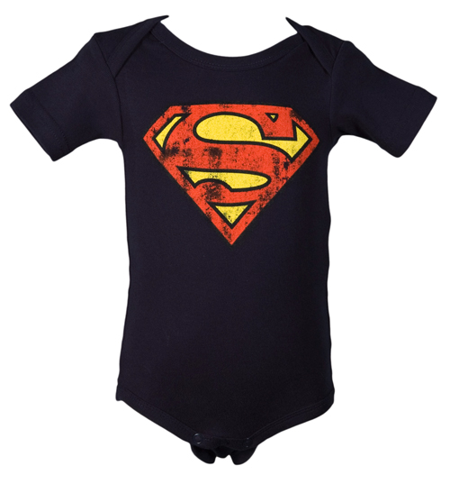 Unbranded Kids Superman Logo Babygrow