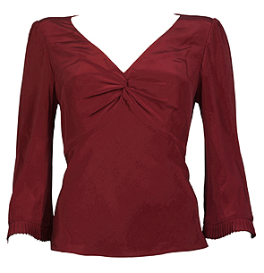 Unbranded Kiera Red Knot Front Blouse