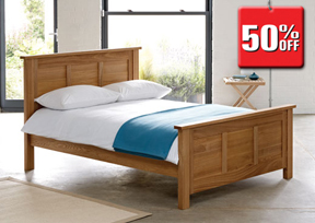 Unbranded Kingsize Oakwood Bedstead