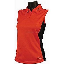 - Vest style slim fit sleeveless shirt in Hydrofeel perofrmance fabric with side panel trim and v-ne