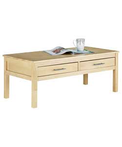 Solid rubberwood (except bases and backs) with a natural wood finish. Brushed finish metal handles