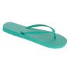 These Ladies `All Day Thongs` Surf Flip Flops come in spring green with a Billabong logo on the text
