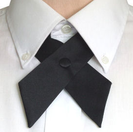 Unbranded Ladies Black Crossover Bow Tie