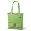 This is the Ladies Dakine Kate Bag in Sage Plaid. It features a cute pink flower charm and is a bril