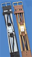 Ladies Gold And Bronze Thong Strap Quartz Watch