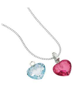 Ladies Ice Sterling Silver Interchangeable Heart Pendant