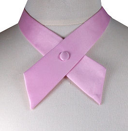Unbranded Ladies Pink Cross Over Bow Tie