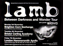 LAMB UK Tour 2003 Music Poster 102x76cm