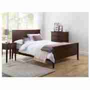 Unbranded Lantao Double Bed Frame, Dark Chocolate
