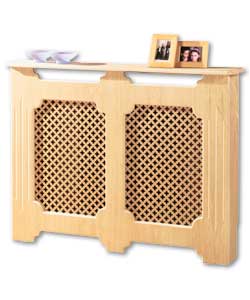 Large Oak Veneer Radiator Cover
