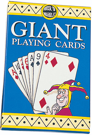 If you have lost your glasses or if you like to play big card games then these Giant Playing Cards a