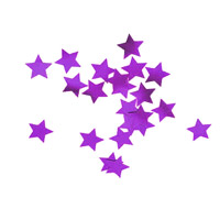 large purple star confetti