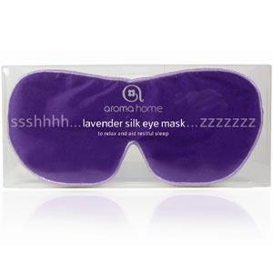   Relax with a soothing lavender eye mask to help