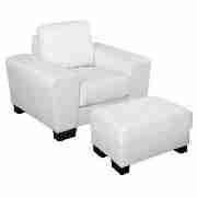 Unbranded Lawson Leather Armchair, White