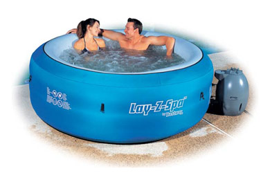 The Lay-Z-Spa Pool is a full function hot tub that has the advantage of being fully portable and das