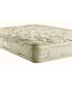 Firm, zoned, sprung mattress. This hand-tufted mattress features the 288 PostureZone; spring unit,