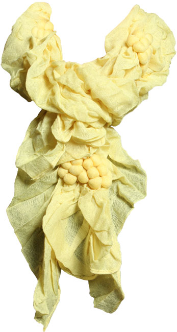 Unbranded Lea ruched scarf yellow