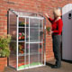 Protect your seedlings from the British climate with this lean to compact greenhouse.