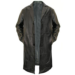 Leather Nappa 3/4 Length Coat