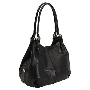 Soft leather bag with comfortable rounded adjustab
