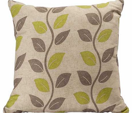 This leaves Cushion is a the perfect addition to your living area. Made from cotton. its soft to touch and finished in an elegant green colour. Fully sewn and stuffed cushion. Zip fastening. Cover 100% cotton. Filling 100% polyester. Size L43. W43cm.