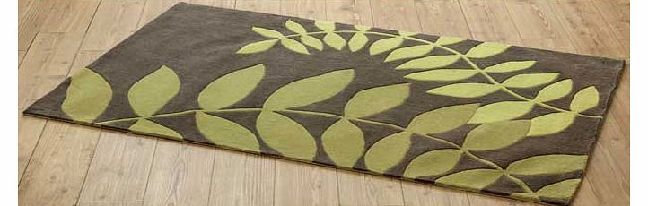 Unbranded Leaves Rug 180x120cm - Green
