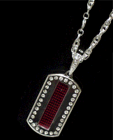 LED Dog Tag Pendants