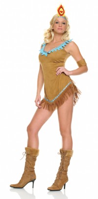 Pocahontas never wore a dress this short I`m sure, but if you`ve got the legs, Leg Avenue have got t