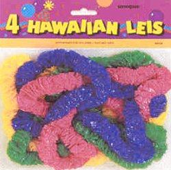 Lei - Poly Plastic assorted colours - pack of 4