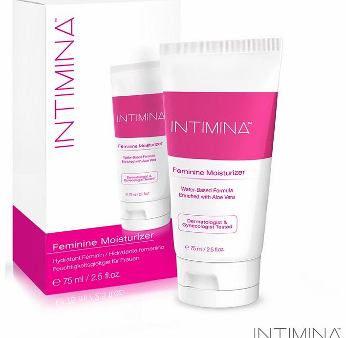 Intimina Feminine Moisturiser. Supplements your own bodys natural moisture. Water-based and Glycerin and Paraben-free to align with your natural pH. Relieves discomfort associated with vaginal dryness. Enhance intimate experiences.