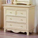 Les Saisons champagne 2 over 2 drawer chest
