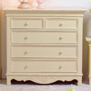 Les Saisons champagne 2 over 3 drawer chest