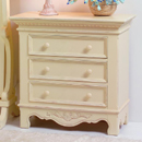 Les Saisons champagne 3 drawer miniature chest