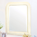 Les Saisons champagne curved top wall mirror