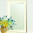 Les Saisons champagne rectangular wall mirror