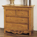 Les Saisons cherry 2 over 2 drawer chest furniture