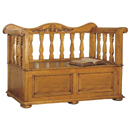 Les Saisons cherry bench with lift up seat