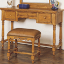Les Saisons cherry kneehole dressing table