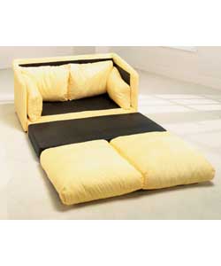 Lia Foam Foldout Sofabed - Yellow