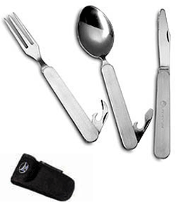 Lifeventure Knife- Fork and Spoon Set - Folding