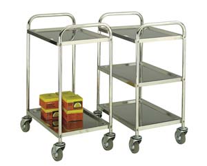 Unbranded Light duty stainless steel trolleys