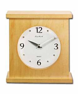 Light Wood Finish Mantel Clock