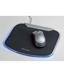Unbranded Lighted Mousemat with 4 Port USB Hub