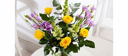 Unbranded Lilac and Lemon Roses Bouquet