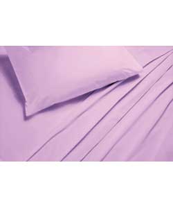 Unbranded Lilac Fitted Sheet Set Single Bed